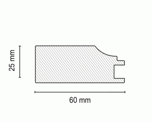 Профиль MP-5159 МДФ AGT SUPRAMAT 25*60*2800 мм, супермат, форест грин 3027 1 шт.