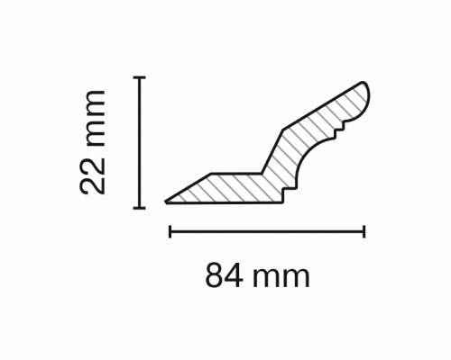 Профиль MP-1210 МДФ AGT 22*84*2800 мм, дуб (246) 1 шт. Профиль MP-1210 МДФ AGT 22*84*2800 мм, дуб (246) 1 шт.