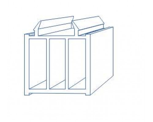 Профиль подставочный, совместим с профилем KBE 58 (343), усиленный, 6.5м