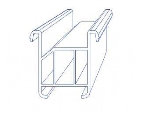 Профиль подставочный для системы РЕХАУ, BRUSBOX, MONTBLANC 60/70 (561), (без прижима под подоконник), 6.5м