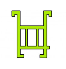 Профиль подставочный для системы РЕХАУ, BRUSBOX, MONTBLANC 60/70, (без прижима под подоконник), 6.5м