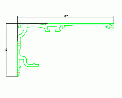 Профиль привода 6250 мм неокрашенный, 25505001120