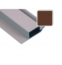 Профиль рамный "Крыло", коричневый (6,0м), RAL8017