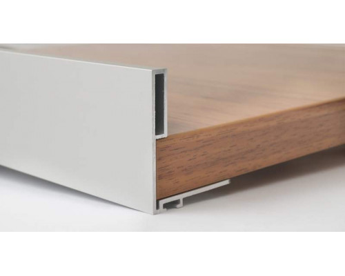 Профиль ручка для фасадов 18 мм, серия MONA, L=3000 мм, алюминий, серебро. 1 шт.