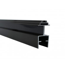 Профиль створки алюминиевый узкой серии 18мм, серый Антрацит RAL7016, 6м