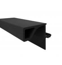 Профиль врезной GOLA FIRMAX для верхних баз, для ДСП-16/18мм, L=3000мм, алюминий, черный браш