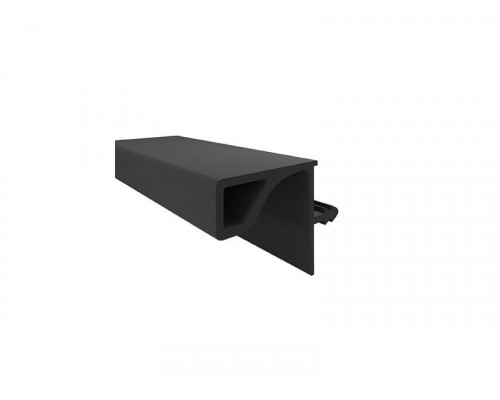 Профиль врезной GOLA FIRMAX для верхних баз, для ДСП-16/18мм, L=3000мм, черный анод, алюминий 1 шт.