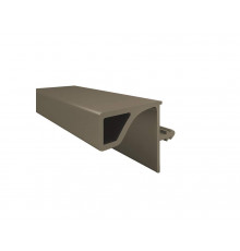 Профиль врезной GOLA FIRMAX для верхних баз, для ДСП-16/18мм, L=3000мм, шампань анод, алюминий 1 шт.