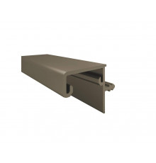 Профиль врезной GOLA FIRMAX для верхних баз с пазом для светодиодной ленты, для ДСП-16/18мм, L=3000мм, шампань анод, алюминий 1 шт.