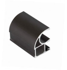 Профиль-ручка асимметричная, алюминий, L=5400 мм, бронза. 1 шт.