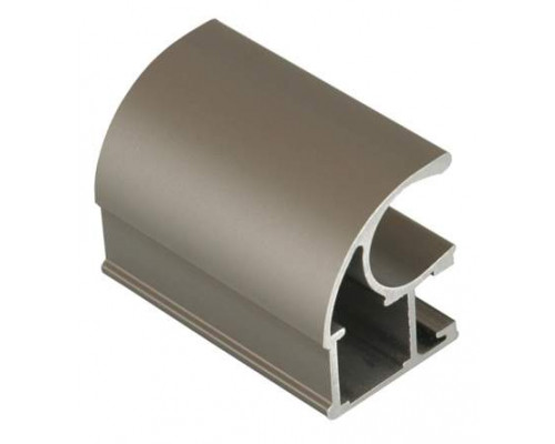 Профиль-ручка асимметричная облегченная, алюминий, L=4800 мм, шампань. 1 шт.