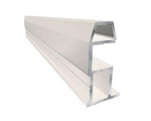 Профиль-ручка трапециевидная Classic Slim, алюминий, L=5400 мм, белый глянец. 1 шт.