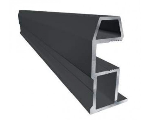 Профиль-ручка трапециевидная Classic Slim, алюминий, L=5400 мм, черный муар. 1 шт. Профиль-ручка трапециевидная Classic Slim, алюминий, L=5400 мм, черный муар. 1 шт.
