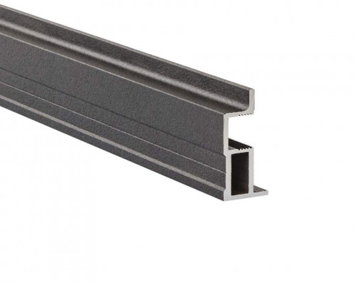 Профиль-ручка узкая Classic Slim, алюминий, L=5400 мм, черный муар. Профиль-ручка узкая Classic Slim, алюминий, L=5400 мм, черный муар.