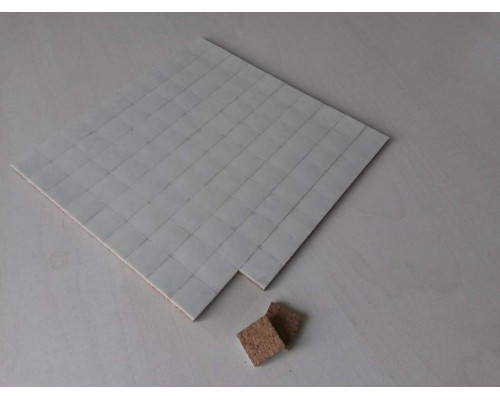 Прокладка пенопробковая Regal 18x18x3+1мм 10000 штук