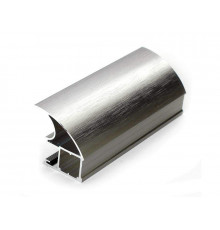 Профиль-ручка асимметричная широкая, FIRMAX, алюминий, L=5400 мм, браш светлая шампань. 1 шт.