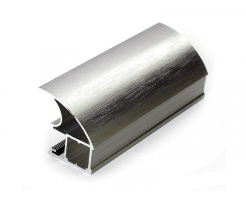 Профиль-ручка асимметричная широкая, FIRMAX, алюминий, L=5400 мм, браш светлая шампань. 1 шт.