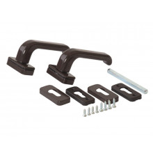 Гарнитур нажимной раздельный Elementis 31.5/PZ/8(длина штифта 120мм+1пара накладок)Коричневый 1 ком.