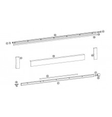 Комплект шин Internika SP/HKS160 S 1251- 1650, RAB-3430мм, серебро