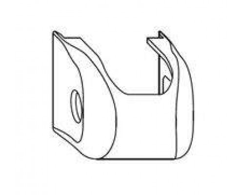 Накладка декоративная нижней петли на раме короткая ELU белая RAL9003 1 шт.
