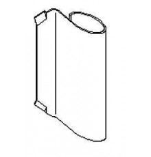 Накладка декоративная угловой петли коричневая