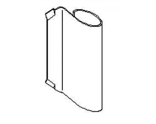 Накладка декоративная угловой петли коричневая