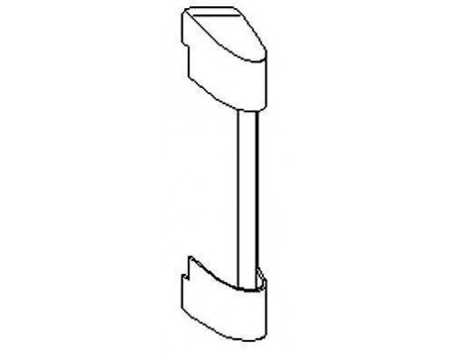 Накладка декоративная верхней петли на рамые, золото, ПВХ