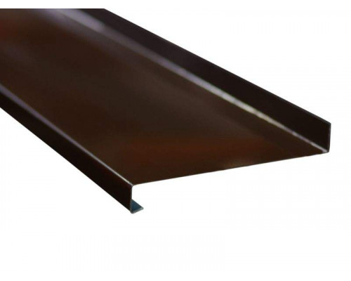 Отлив стальной 130 мм коричневый (RAL8017) 6м