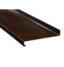 Отлив стальной 180 мм коричневый (RAL8017) 6м