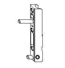 Петля на створке нижняя 5мм 120кг 1 шт.