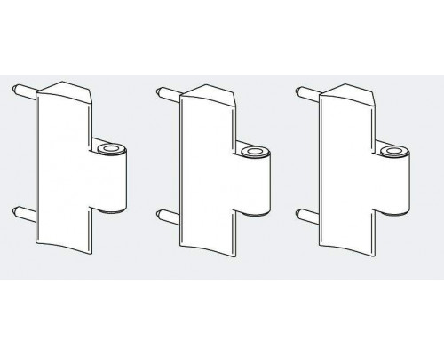 Петля на раме, 7мм, Patio FOLD Alu (упаковка 3 штуки), белый