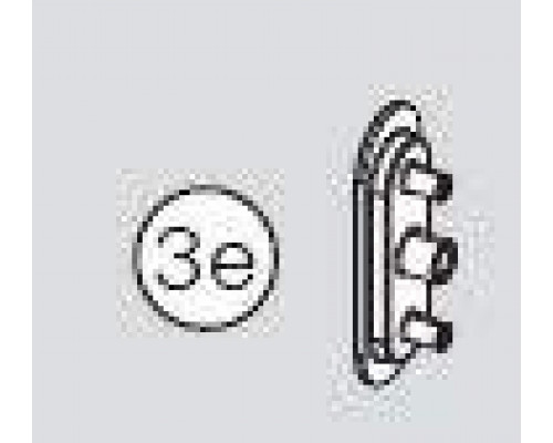 Профиль-адаптер по стороне запора при наличии выборки под замок