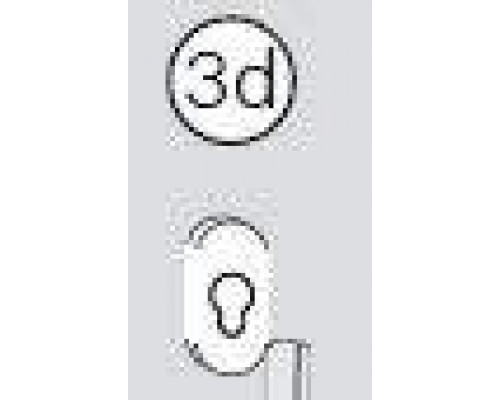 Розетка к нажимному гарнитуру Patio Life (с внутренней стороны), сереб