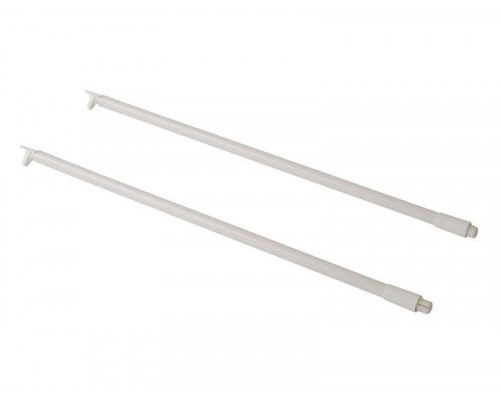 Рейлинги Firmax длина 450 мм, круглые средние для ящика Newline, белые 1 ком.