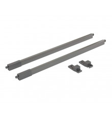 Рейлинги Firmax длина 350 мм, квадратные верхние для ящика Smartline, комплект (L+R, крепления 2шт), антрацит