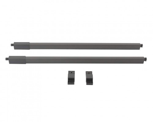 Рейлинги Firmax длина 350 мм, квадратные верхние для ящика Smartline, комплект (L+R, крепления 2шт), антрацит