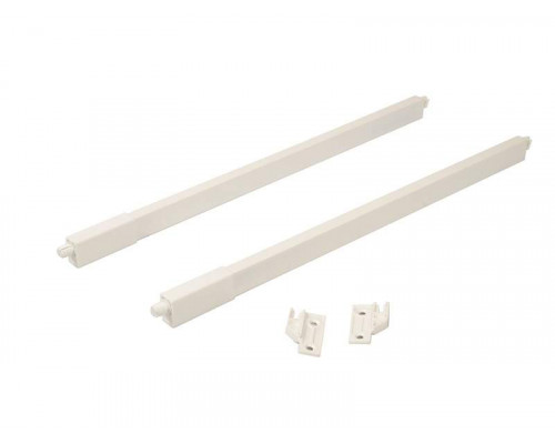 Рейлинги Firmax длина 550 мм, квадратные верхние для ящика Slimline +  комплект из двух креплений, перламутр 1 ком.