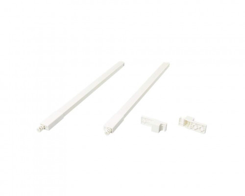 Рейлинги Firmax длина 450 мм, квадратные верхние для ящика Smartline, комплект белый