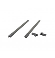 Рейлинги Firmax длина 450 мм, квадратные верхние для ящика Smartline, комплект серый