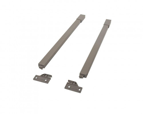 Рейлинги Firmax длина 500 мм, квадратные верхние для ящика Slimline + комплект из двух креплений, кашемир