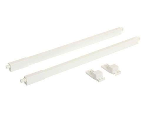 Рейлинги Firmax длина 500 мм, квадратные верхние для ящика Smartline, комплект белый