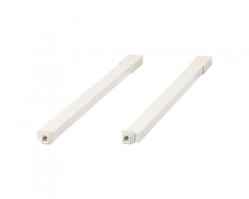 Рейлинги квадратные длина 450 мм c креплением под муфту. для ящика Dragon Box. белые 1 ком.