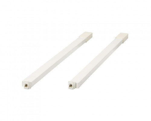 Рейлинги квадратные длина 500 мм c креплением под муфту. для ящика Dragon Box. белые 1 ком.