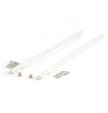 Рейлинг продольный Firmax глубина 350 мм белый, (2 рейлинга + 2 крепления) 1 ком.