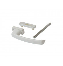 Ручка  HKS/SP, цв. белый  с накладкой под личинку замка