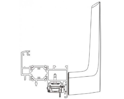 Ручка оконная NP Ultra, круглая, Европаз, неокрашенная, 03961005