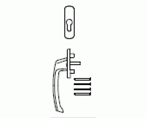 Ручка PSK 200-Z внешняя, коричневая 1 ком.