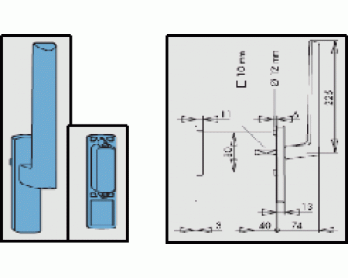 Ручка Si-Line HS-Portal 300, бронза средняя - PMHB0010-530013 1 ком. Ручка Si-Line HS-Portal 300, бронза средняя - PMHB0010-530013 1 ком.