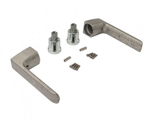 Ручка дверная двустор., квадратная, неокраш. (без штифта, рекомендованы HOP9114, APR0555, HOP0132)