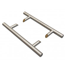 Ручка двустор. для алюм. двери, нерж. сталь, со смещением, комплект с крепл., L=500, м/о=300, D=32, 114.SP.300.45, с перфорацией 1 ком.